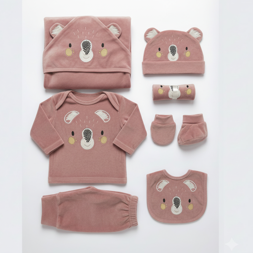 10 Piece Newborn Essential Starter Set - Complete Baby Gift Bundle