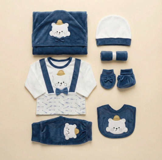 7 Piece Adorable Kitty Baby Set - Complete Newborn Bundle - Comfort Cubz