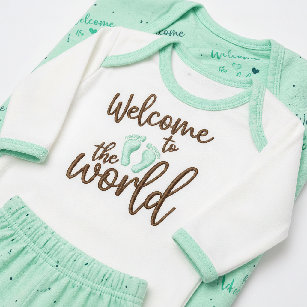 Welcome to the World – Newborn Starter Set | Green
