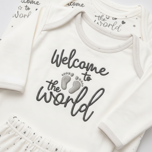 Welcome to the World โ Newborn Starter Set | White