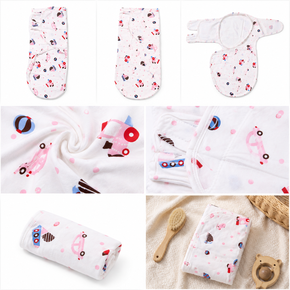 Baby Swaddle Wrap – Soft Nursery Comfort Blanket for Newborns