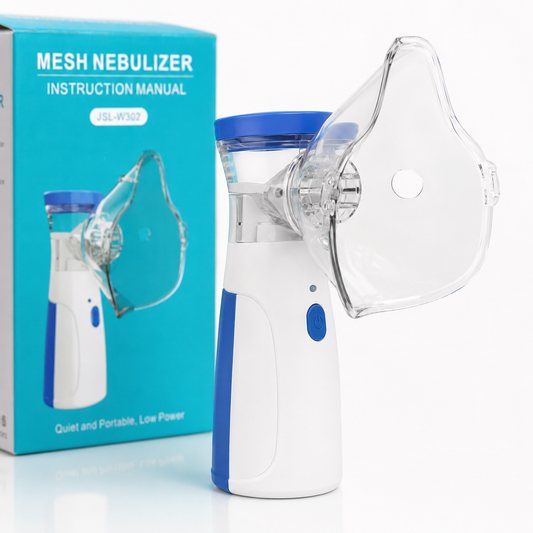 Portable Mesh Nebulizer W302 โ Compact Rechargeable USB Breathing Machine for Kids