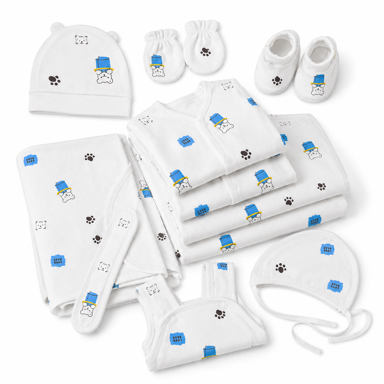 Premium 11-Piece Baby Starter Set - Complete Newborn Essentials 0-3 Months
