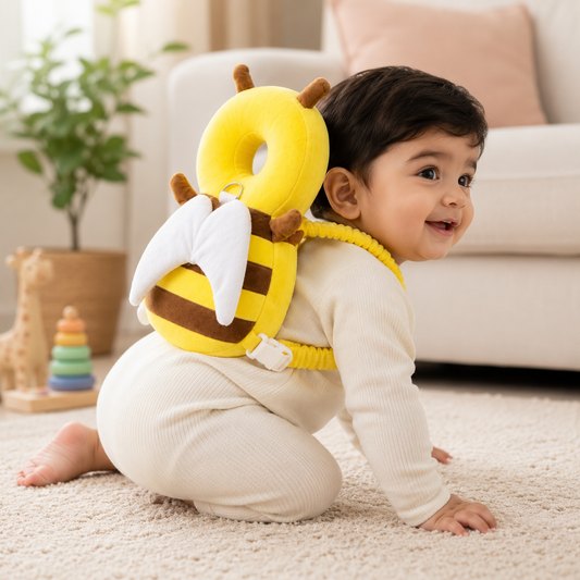 Baby Head Protection Backpack with Safety Leash - Multiple Designs