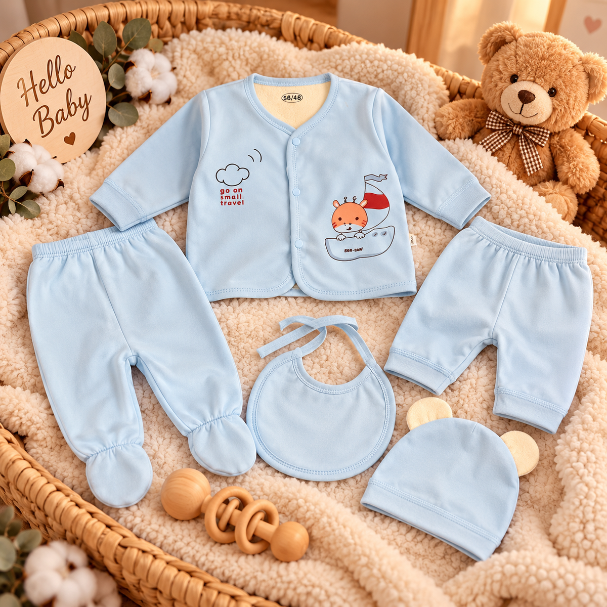 Little Voyage Newborn Baby Outfit