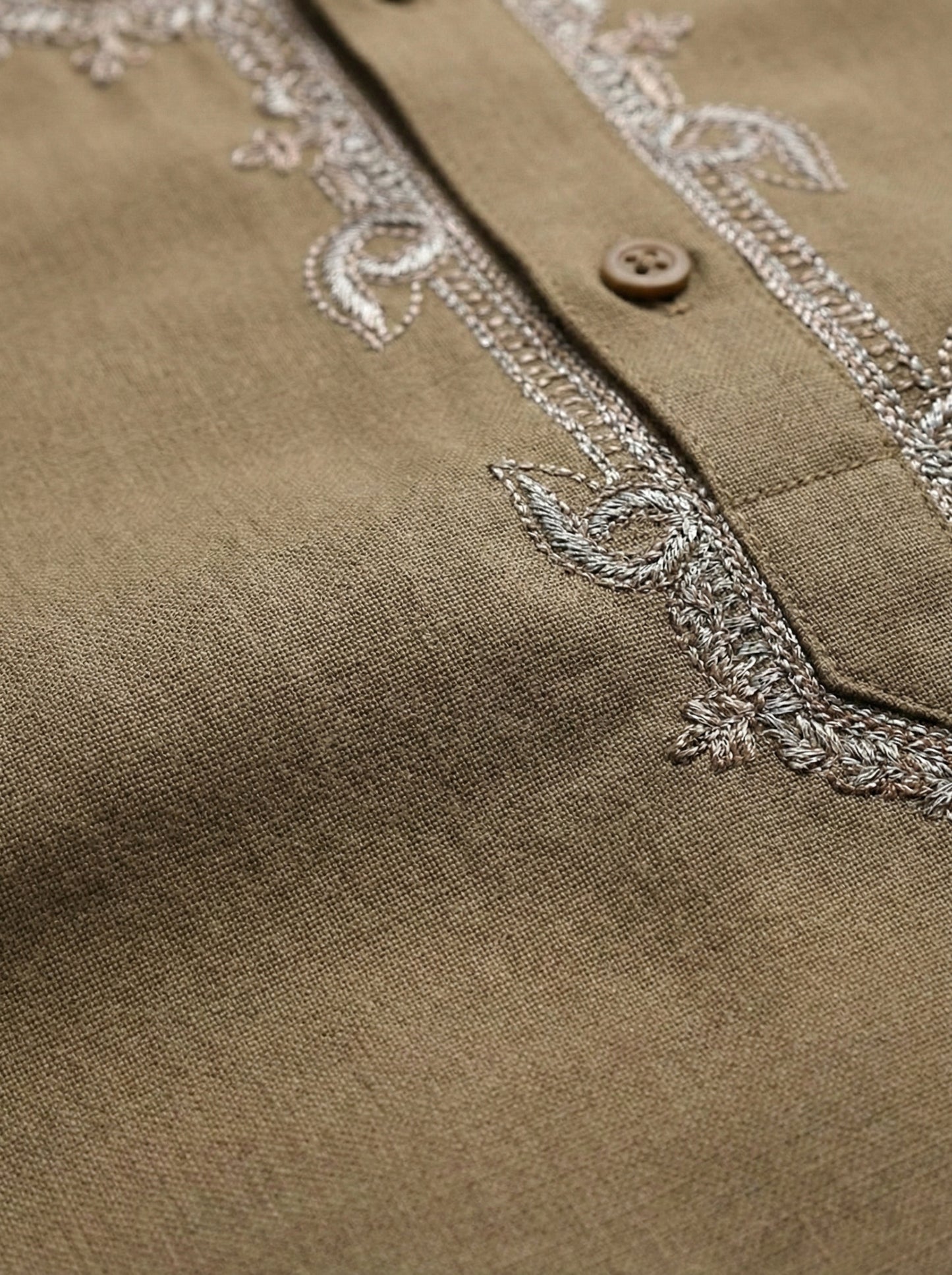 Baby Boy Brown Kurta Shalwar - Traditional Outfit 3-6M