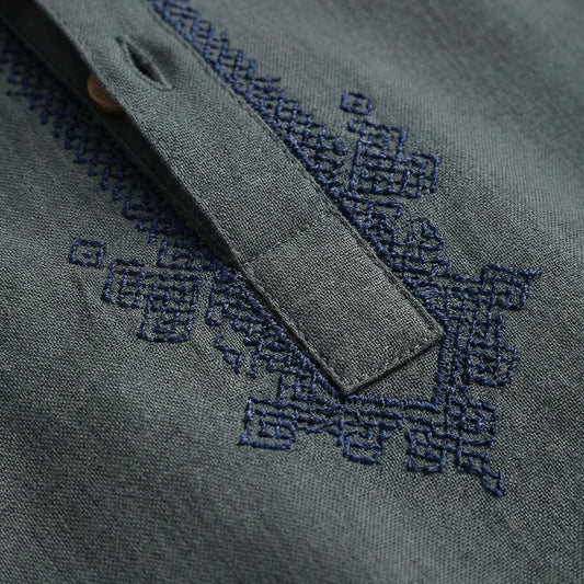 Baby Boy Dark Green Kurta Shalwar - Traditional Outfit 6-9M