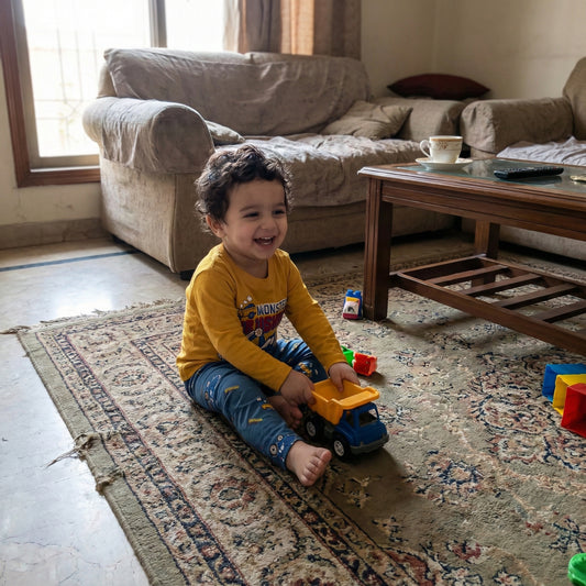 Boys 2-Piece Outfit - Trouser & Shirt Car Design 18M-4Y