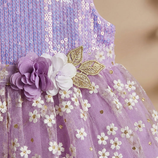 Baby Girl Fancy Frock - Elegant Party Dress 3-12M