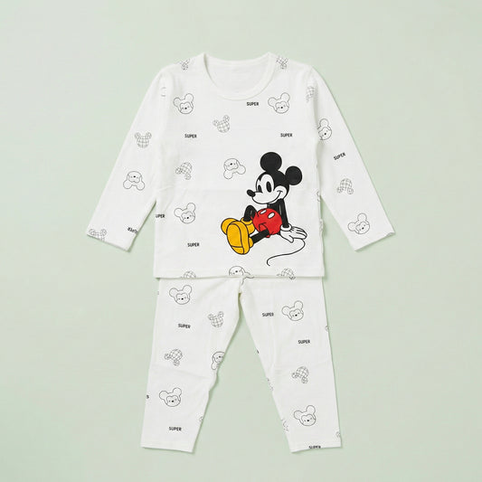 Boys 2-Piece Outfit - Shirt & Trouser Cartoon Character Design 12M-4Y
