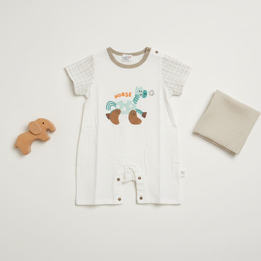 Baby Romper - Premium Printed Bodysuit for Infants 6-18 Months
