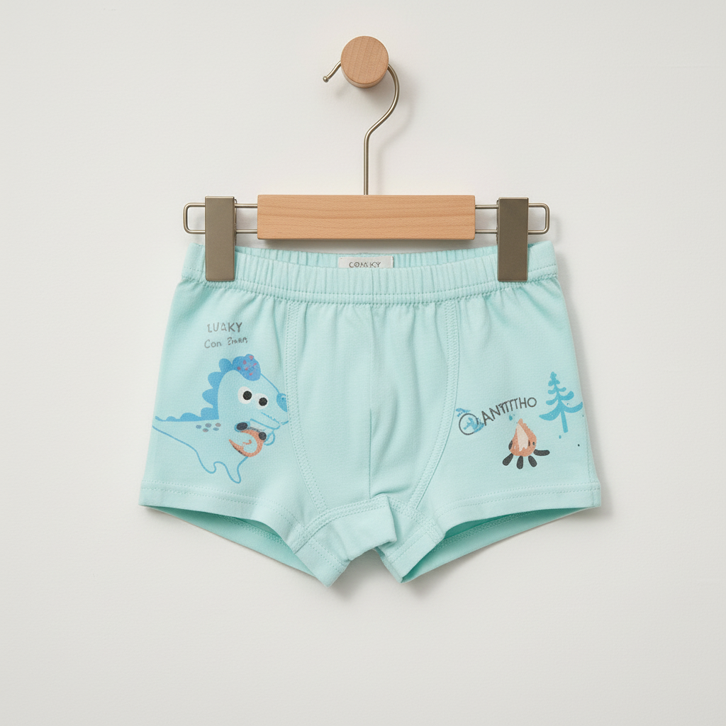 Baby Boys Imported Boxer Shorts - Premium Soft Pack of 2 for Infants 6-12 Months