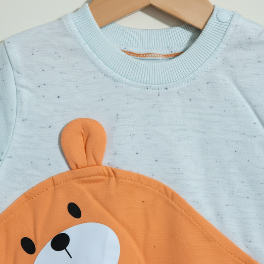 Newborn Romper with Matching Cap - Half Sleeve Short Romper Set for Newborns 0-3 Months