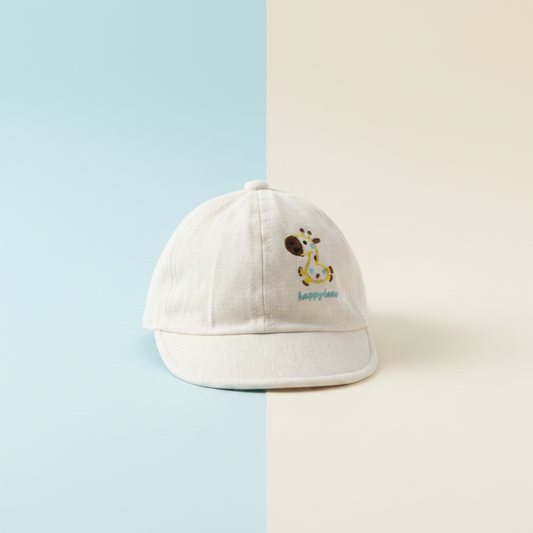 Baby Happy Deer Cap - Soft Infant Hat with Adorable Deer Design for 3-6 Months