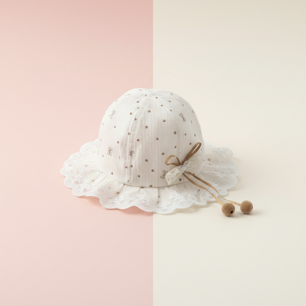 Baby Girls Summer Hat - Stylish Toddler Sun Hat for 1-2 Years