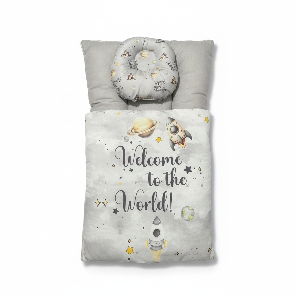 Baby Swaddle Wrap – Soft Cotton Summer Newborn Set | 4 Colours