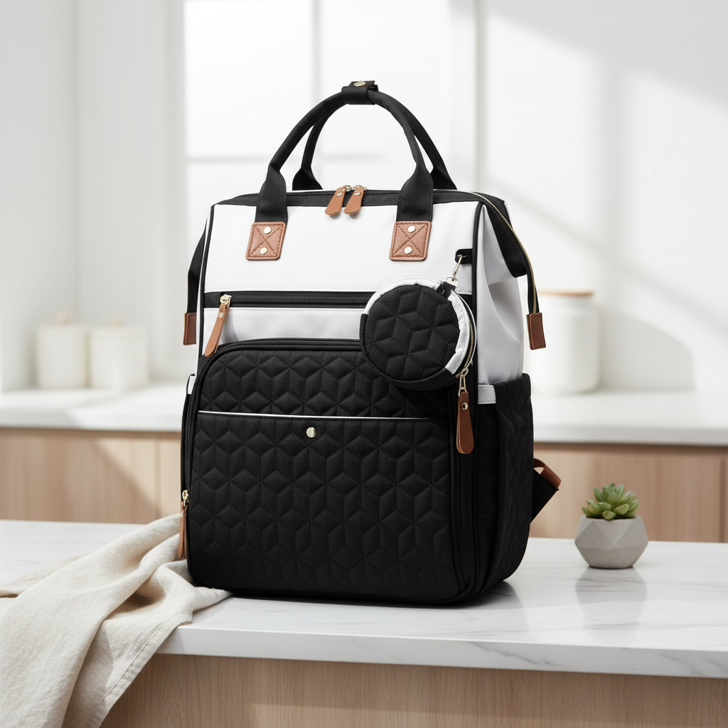 Baby Diaper Bag – Large Capacity Water-Resistant Mummy Bag