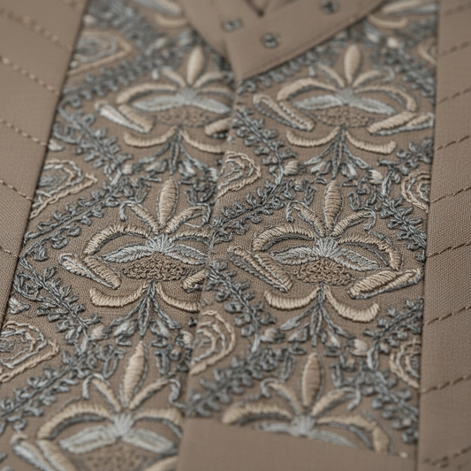 Boys Brown Kurta Shalwar with Stylish Waistcoat - Traditional Outfit 1-4Y