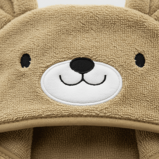 Baby Bath Towel Cotton Hooded Panda Design - Comfort Cubz