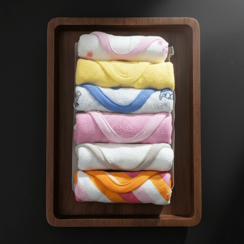 Baby Face Towels Cotton Washcloths Pack of 6 - Comfort Cubz