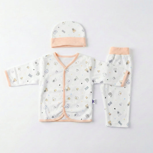 Baby First Wear Soft Cotton Set - Newborn Essential Outfit 0 - 3M - Comfort Cubz