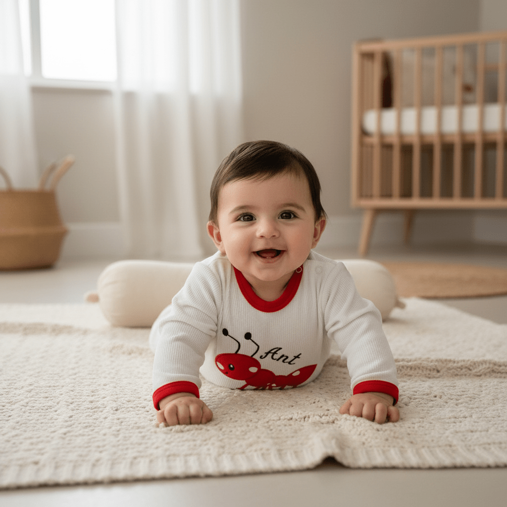 Baby Romper Cotton Dolphin and Ant Design 0 - 18 Months - Comfort Cubz