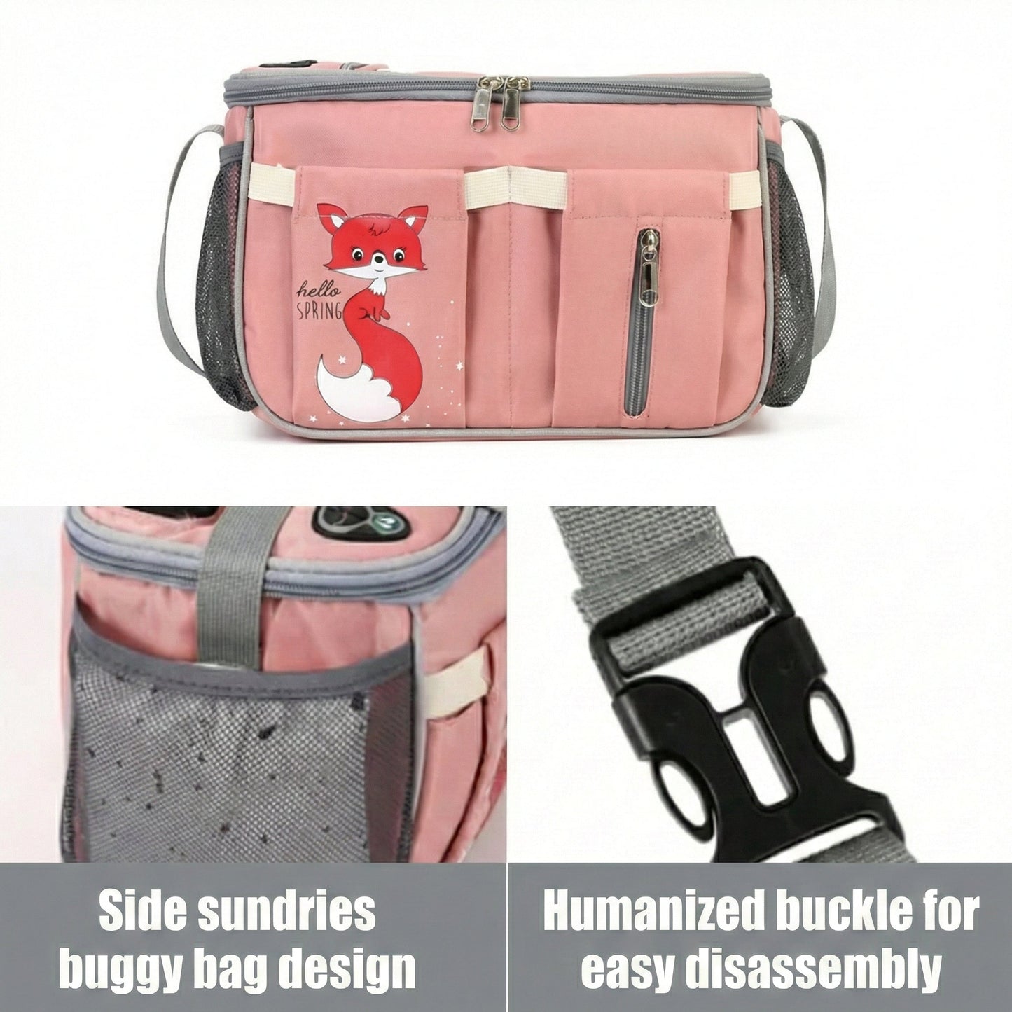 Compact Baby Essential Organizer Bag - Portable Diaper Caddy - Comfort Cubz