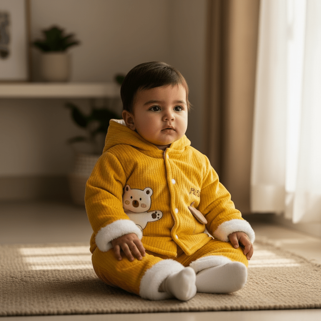 Premium 3 - Piece Baby Suit Set - Soft Cotton Outfit for Newborn & Infants 0 - 9 Months - Comfort Cubz