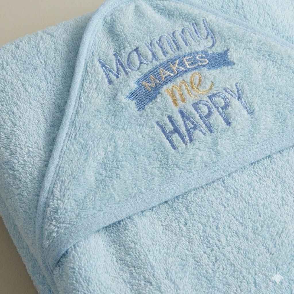 Premium Baby Hooded Bath Towel Blue - Ultra Soft Cotton for Newborn & Infants | Comfort Cubz
