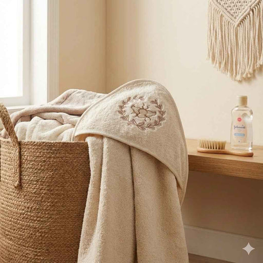 Premium Baby Hooded Bath Towel - Ultra Soft Cotton for Newborn & Infants 0-12 Months