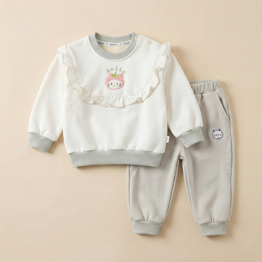 Premium Baby Suit - Adorable Kitty Design for 6 - 18 Months - Comfort Cubz