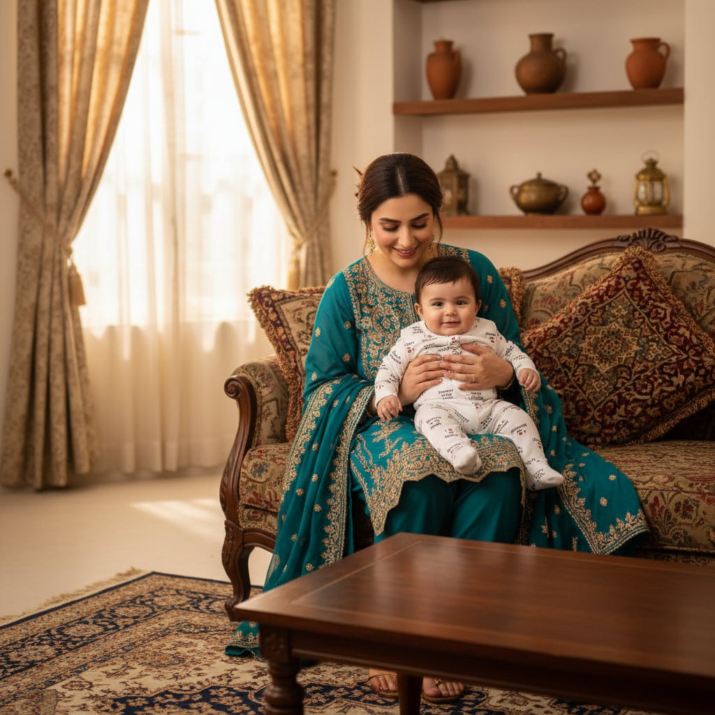 Premium Newborn First Wear Set - 'I Love Mommy' 2 - Piece Outfit 0 - 3 Months - Comfort Cubz