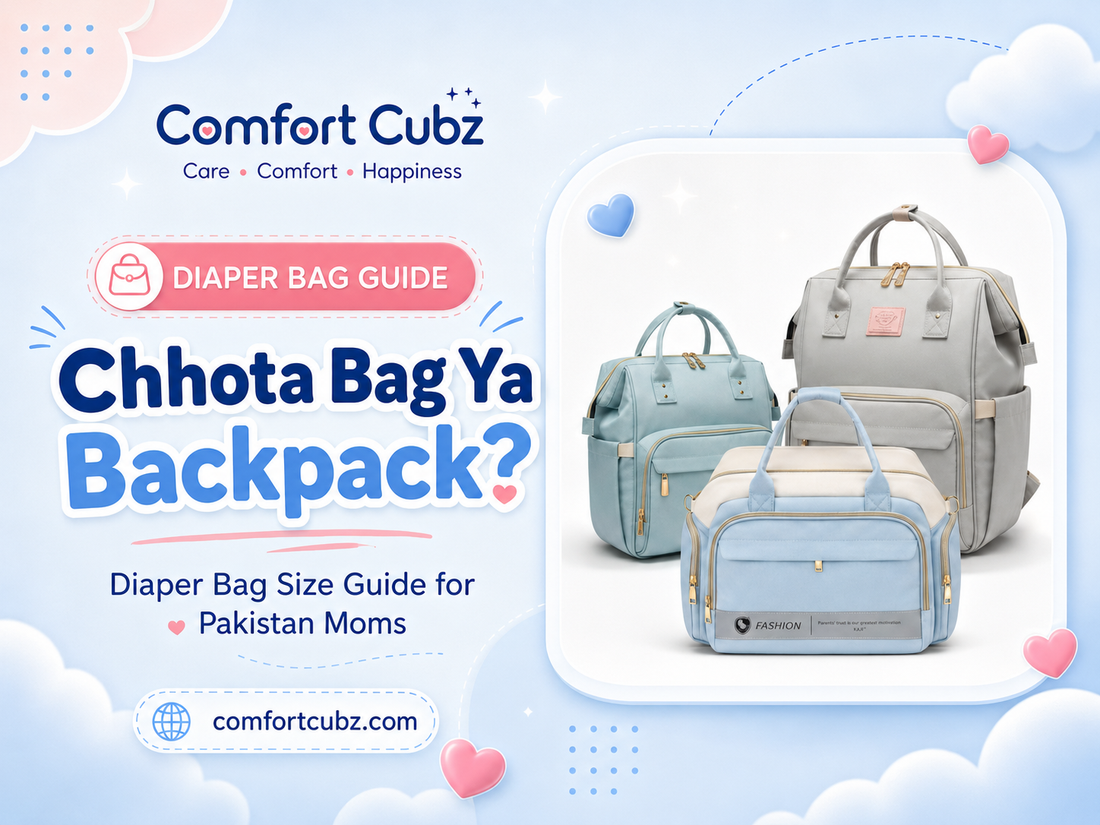 "Chhota Bag Ya Backpack?" Diaper Bag Size Guide for Pakistani Moms