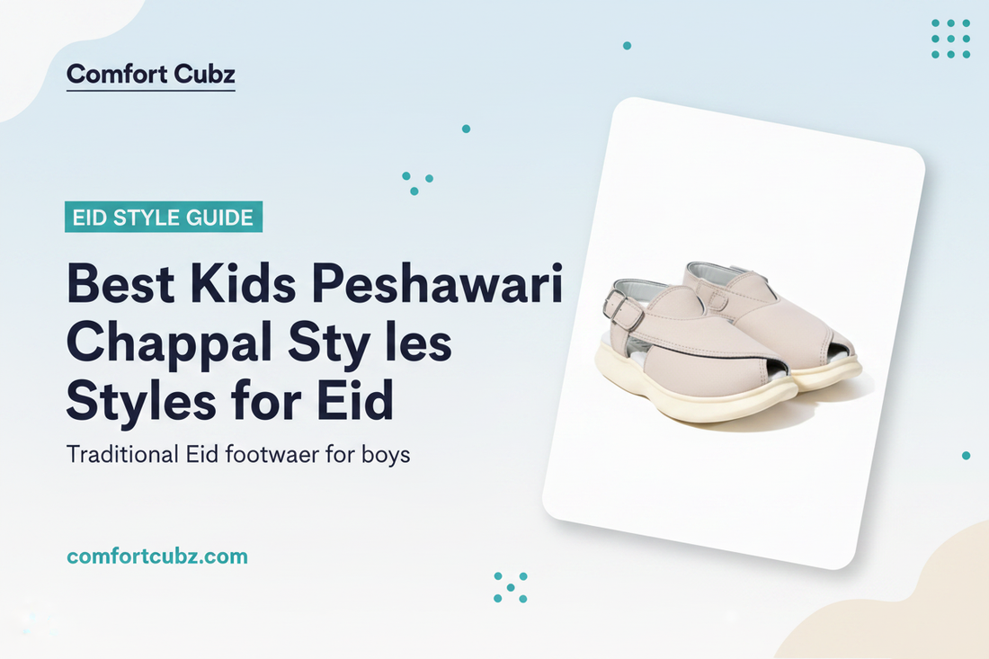 Kids Peshawari Kaptan Chappal for Eid outfits by Comfort Cubz