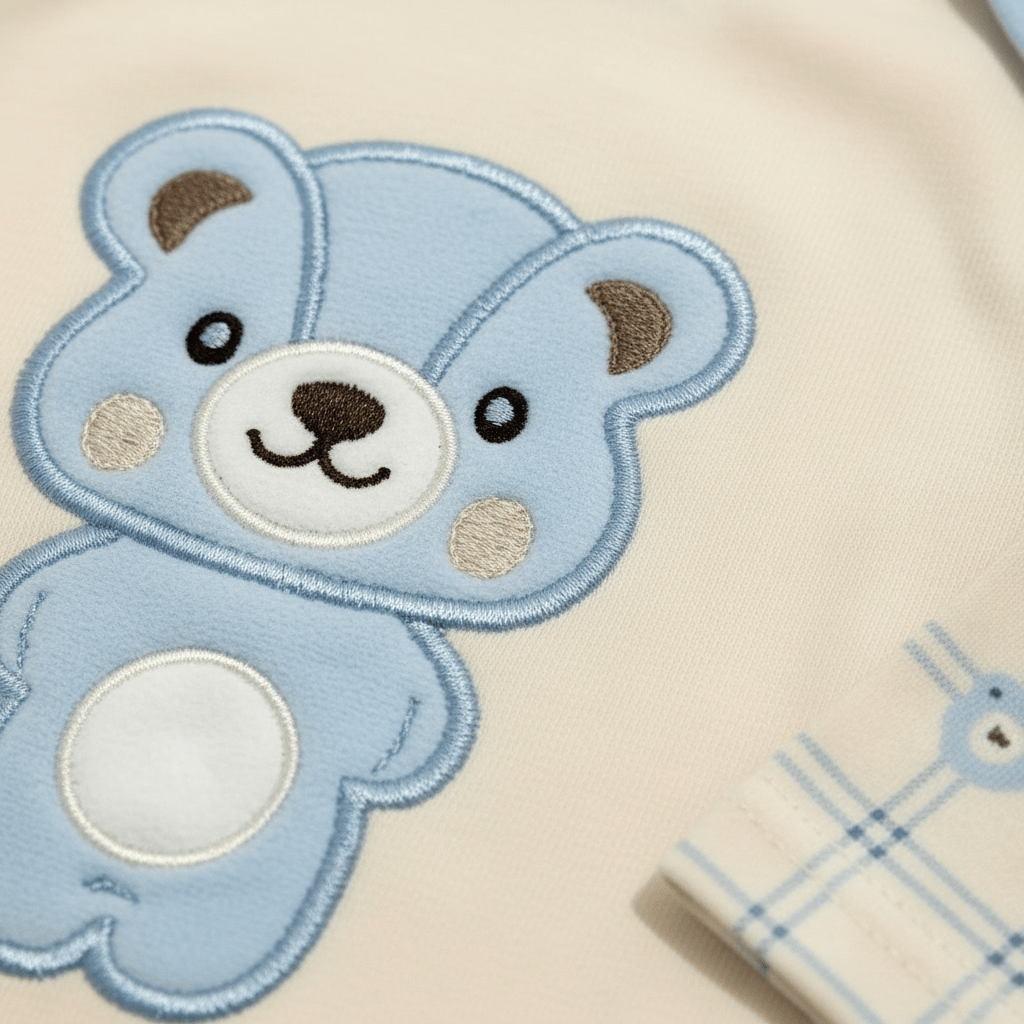 10 Piece Adorable Bear Face Baby Set - Complete Newborn Bundle - Comfort Cubz