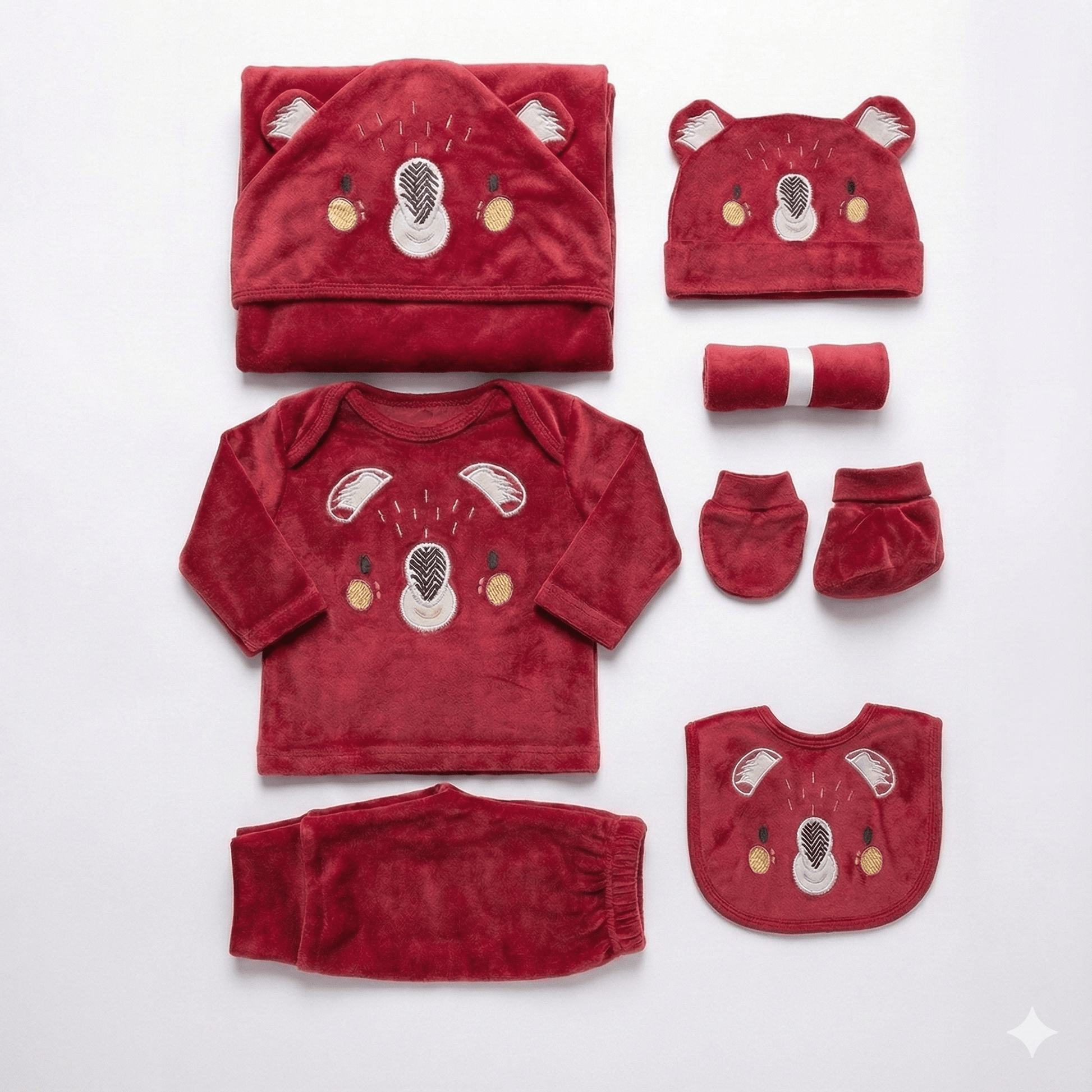 10 Piece Newborn Essential Starter Set - Complete Baby Gift Bundle - Comfort Cubz