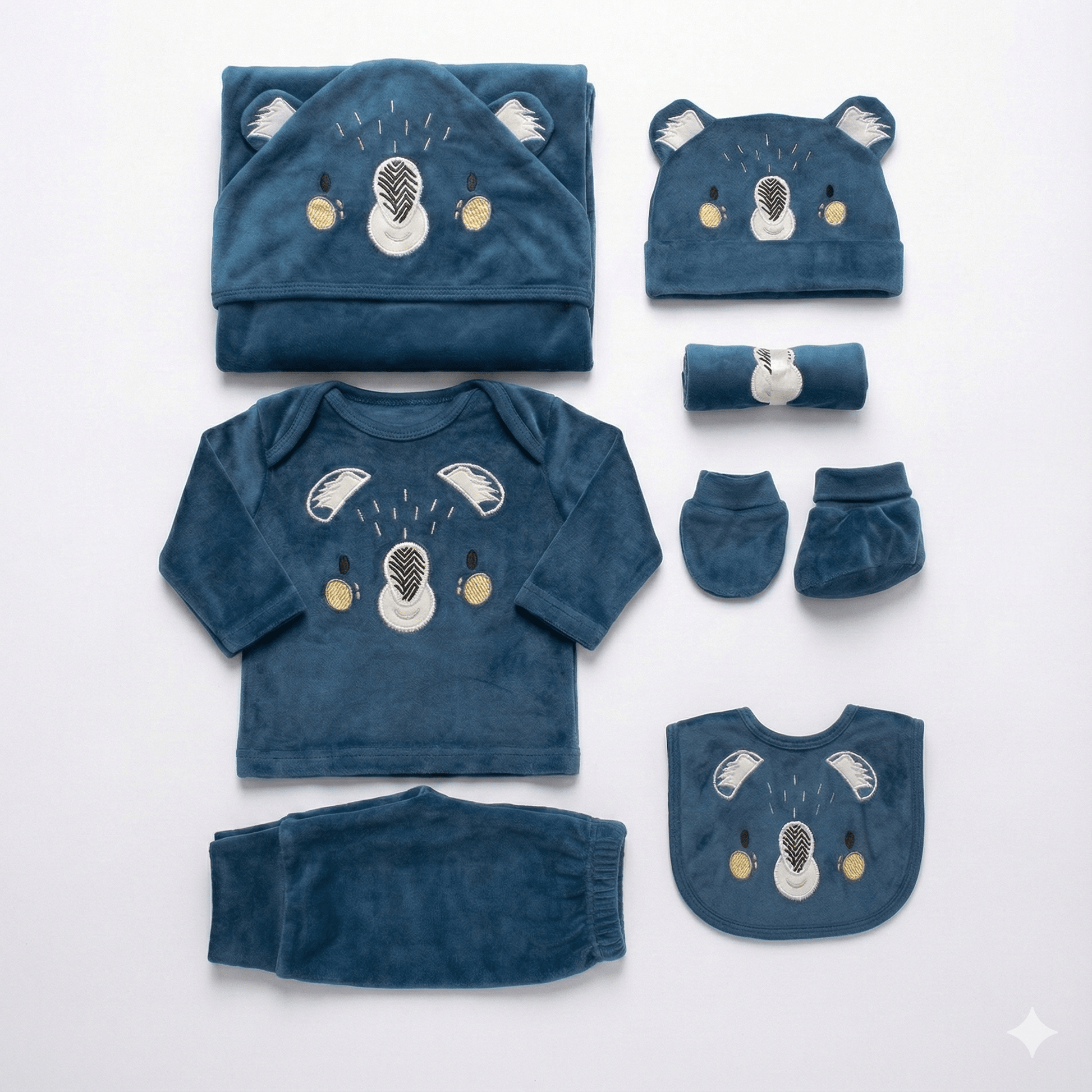 10 Piece Newborn Essential Starter Set - Complete Baby Gift Bundle - Comfort Cubz