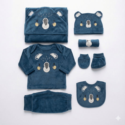 10 Piece Newborn Essential Starter Set - Complete Baby Gift Bundle - Comfort Cubz