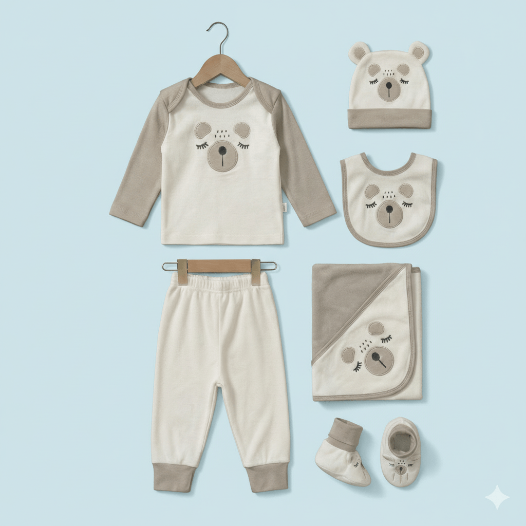 10 Piece Premium Baby Outfit Set - Complete Newborn Clothing Bundle - Comfort Cubz