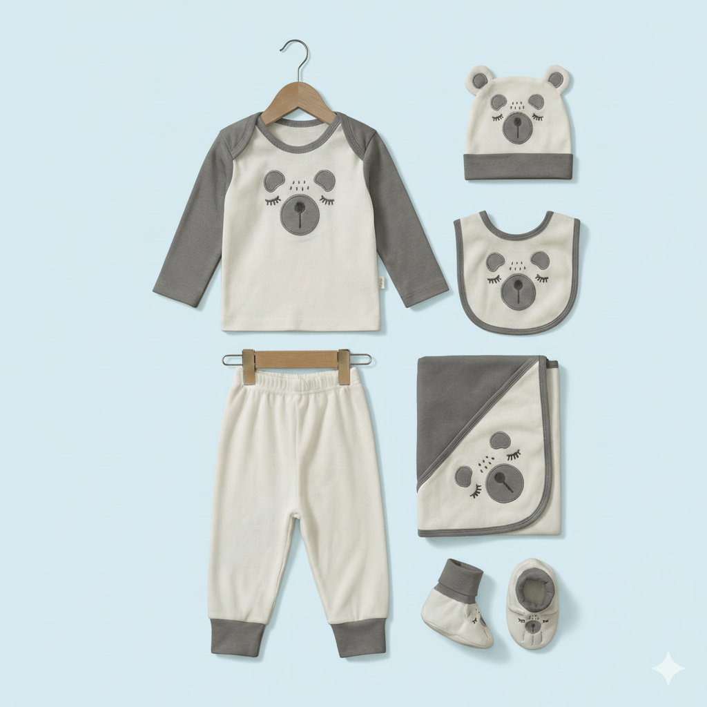 10 Piece Premium Baby Outfit Set - Complete Newborn Clothing Bundle - Comfort Cubz