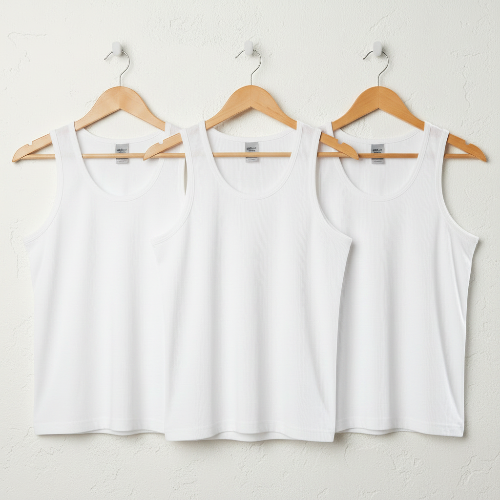 Pack of 3 Kids Sleeveless Vest – Soft Cotton Singlet for Toddlers