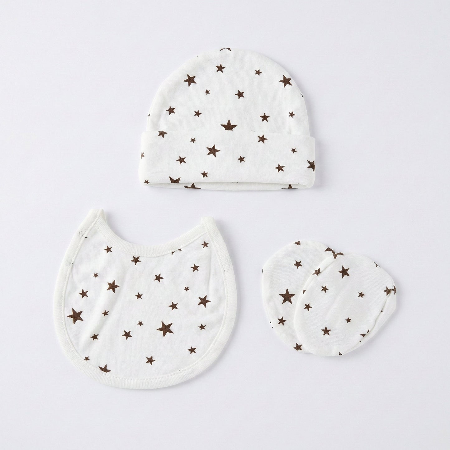 5 - Piece Newborn First Wear Set - Soft Cotton Star Design 0 - 3M - Comfort Cubz