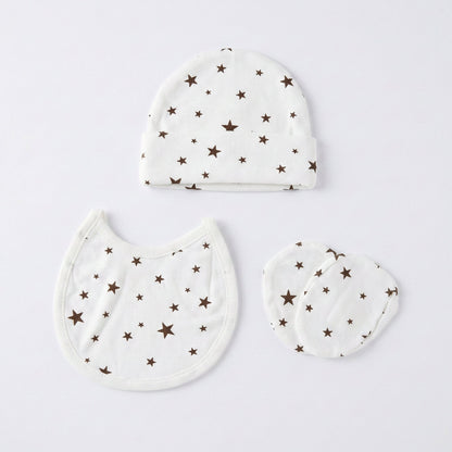 5 - Piece Newborn First Wear Set - Soft Cotton Star Design 0 - 3M - Comfort Cubz