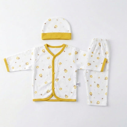 5 - Piece Newborn Soft Cotton Set - Complete Starter Outfit 0 - 3M - Comfort Cubz