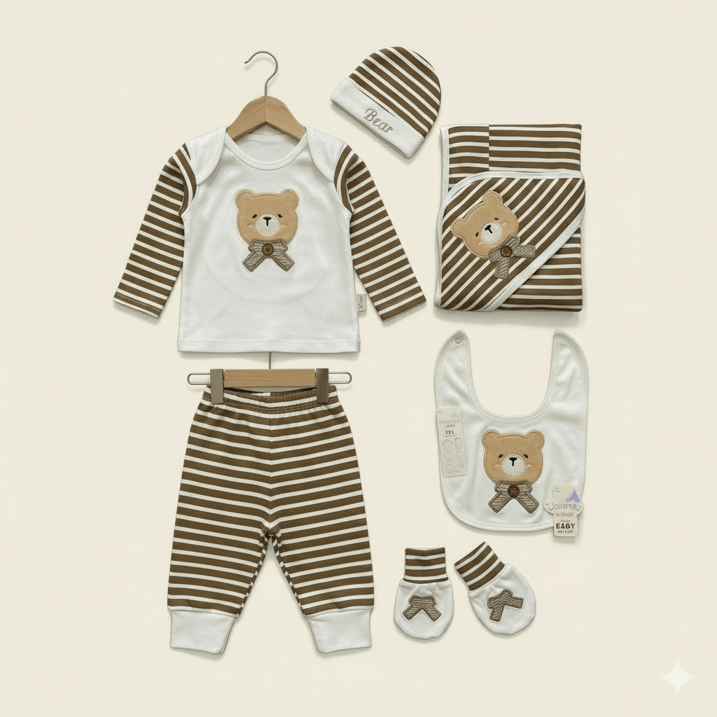 7 Piece Premium Lined Baby Suit - Warm Winter Outfit Set - Comfort Cubz