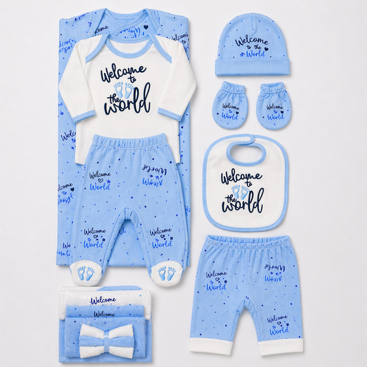 Welcome to the World – Newborn Starter Set | Blue
