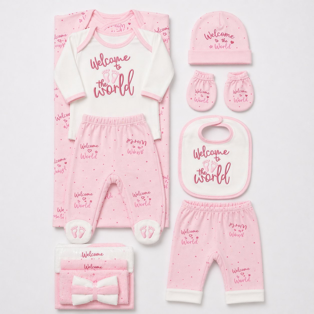 Welcome to the World – Newborn Starter Set | Pink