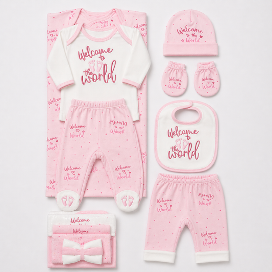 Welcome to the World – Newborn Starter Set | Pink