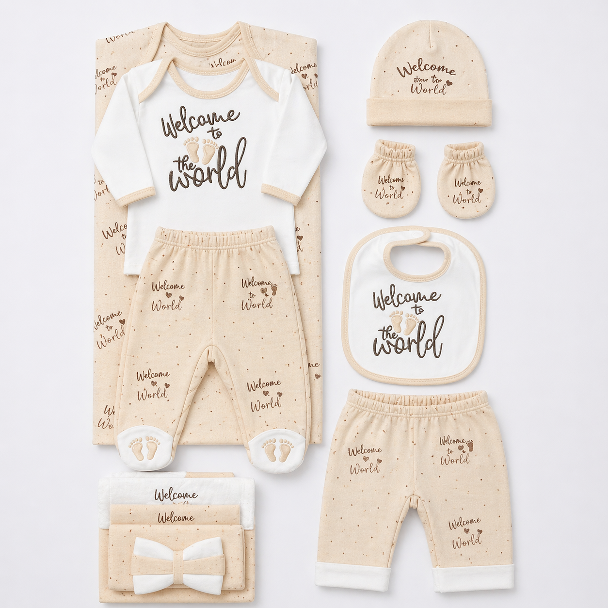 Welcome to the World – Newborn Starter Set | Beige