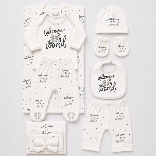 Welcome to the World – Newborn Starter Set | White